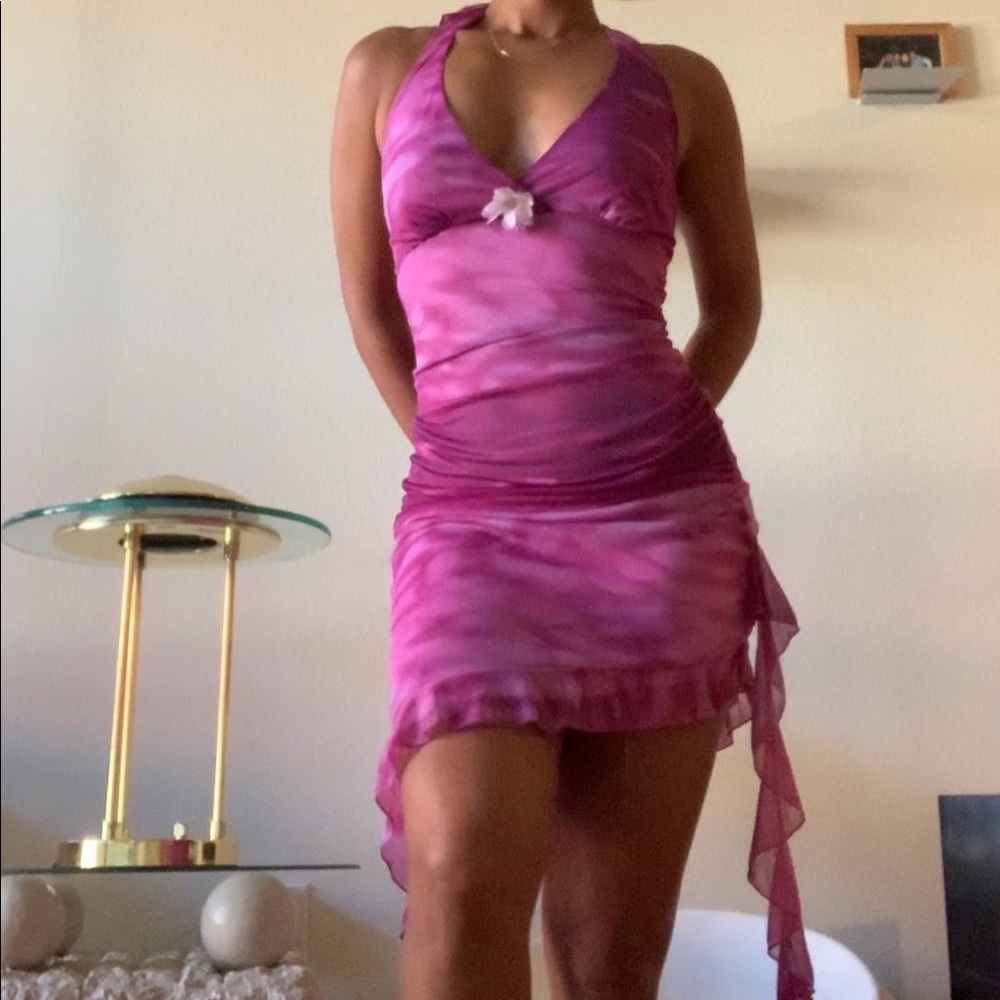 Vintage Y2k Ruby Rod Dress